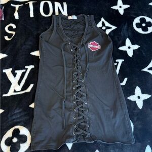 Harley-Davidson Black Lace-Up Tank